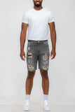 Men Distressed Denim Shorts