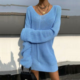 Loose Knitted Sweater Dress