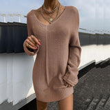 Loose Knitted Sweater Dress