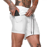 Jogging shorts men's 2-in-1 shorts